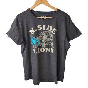 Free State N. Side Lions Grey and Blue Short Sleeve T-shirt Size XXL